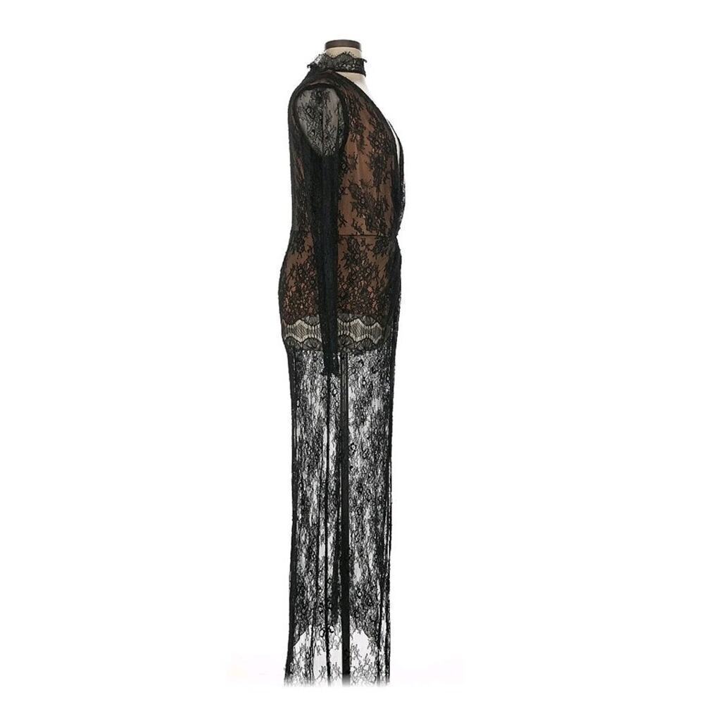 Majorelle Revolve CALISTO Black Nude Lace Body Jumpsuit XL ASO KELLIE BARRETT - Picture 8 of 13